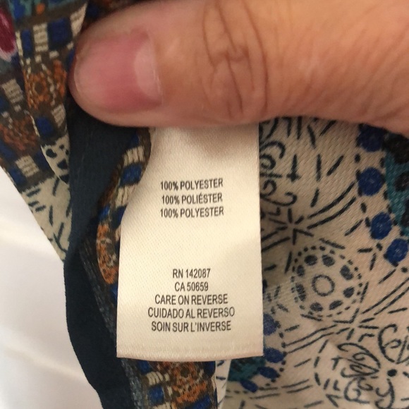 Simply Noelle Boho Tunic Top L/XL Dark Red - Picture 7 of 8